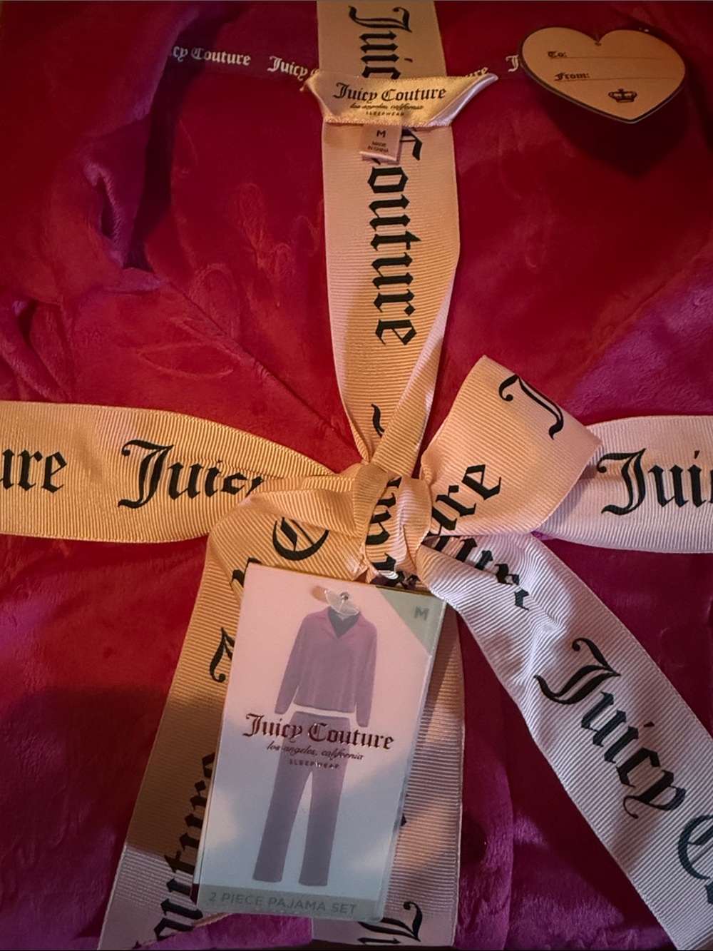 Juicy couture two piece pajamas